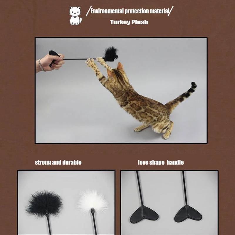 APAULAPET игрушка для домашних животных кошка сердце любовь рука индейки перья ворсовая кошачья игрушка поставщик домашних животных продукты для животных