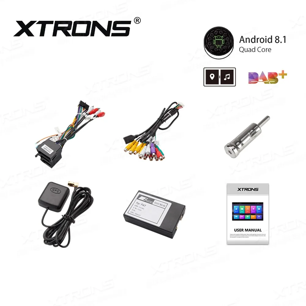 Excellent XTRONS 7" Android 8.1 Car Multimedia System DVD Player for Fiat Bravo 198 2007-2014 GPS Navigation RCA Output 5