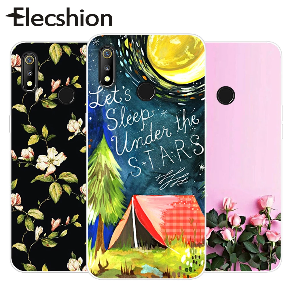Мягкий ТПУ чехол для телефона OPPO F9 F7 F5 мультяшный окрашенный F11 Pro Чехол Realme X 3