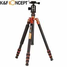 K& F CONCEPT Профессиональный Портативный устойчивый магниевый Алюминий сплав 4 секции Камера штатив монопод+ шаровой головкой для DSLR SLR Камера