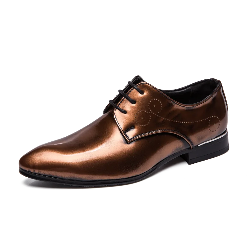 

Big Size38-48 Luxury Party Leather Shoes Men Men Shoes Fur Shoes Men Fashion Shoes 4colors Anti Skidding Lace Up Male Footwear