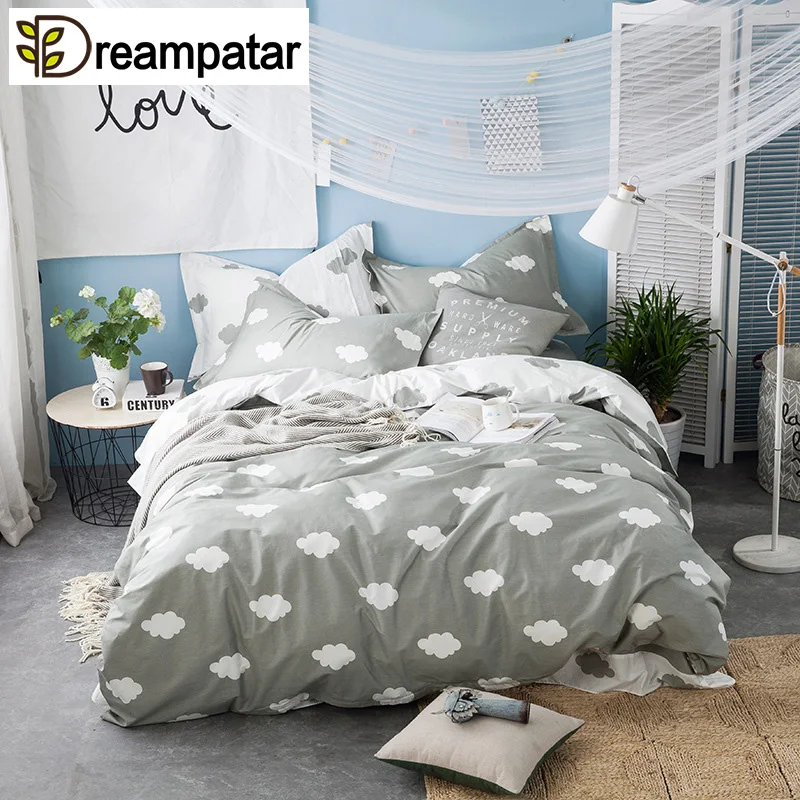Sleek Minimalist Style Active Printed Cotton Quilt Cover Small Fish Soft Comfortable Green Striped BY139A | Дом и сад