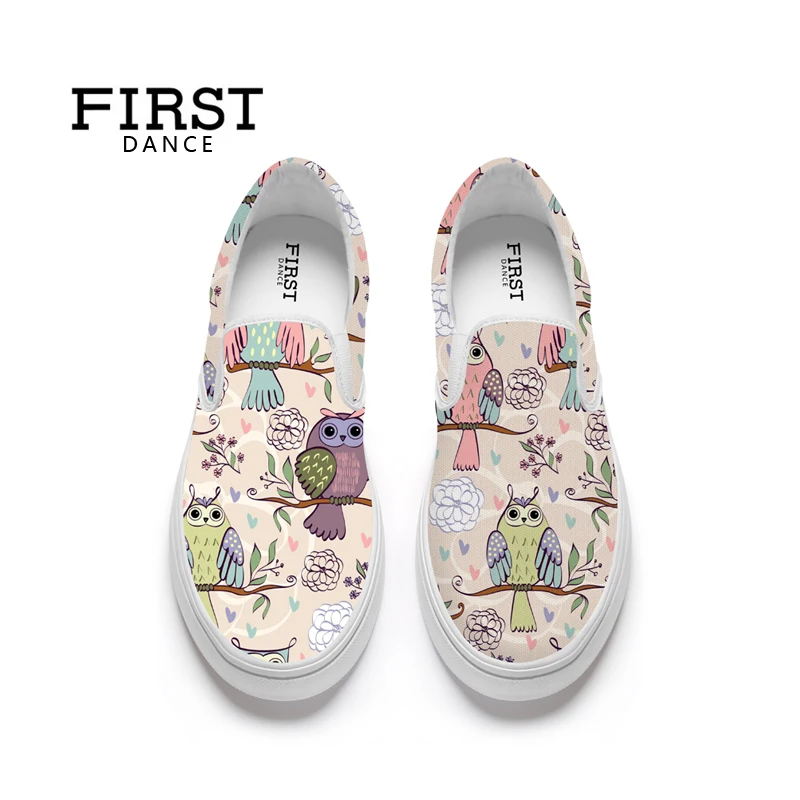 FIRST-DANCE-Fashion-Women-Flats-Loafers-Animal-Bird-Print-Slip-On-Shoes-For-Women-Casual-Ladies