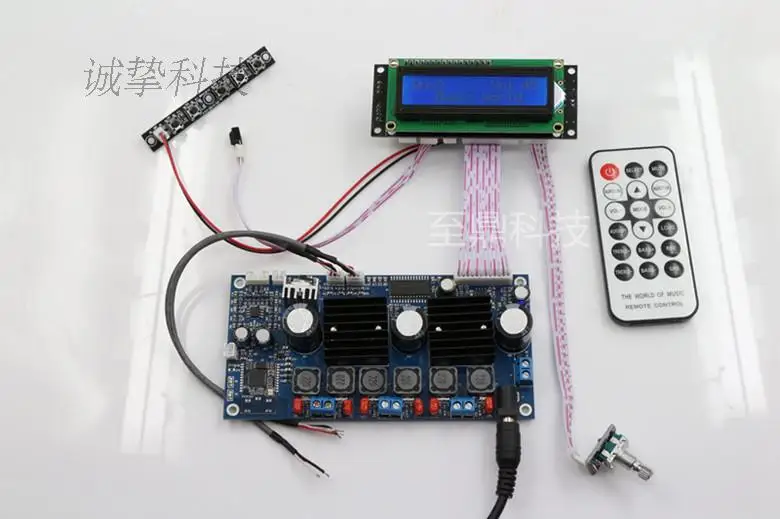 2,1 канальный Bluetooth цифровой сабвуфер усилитель плата TPA3116D2+ PT2313 Цифровой Тон 50 Вт* 2+ 100 Вт HIFI с пультом дистанционного управления