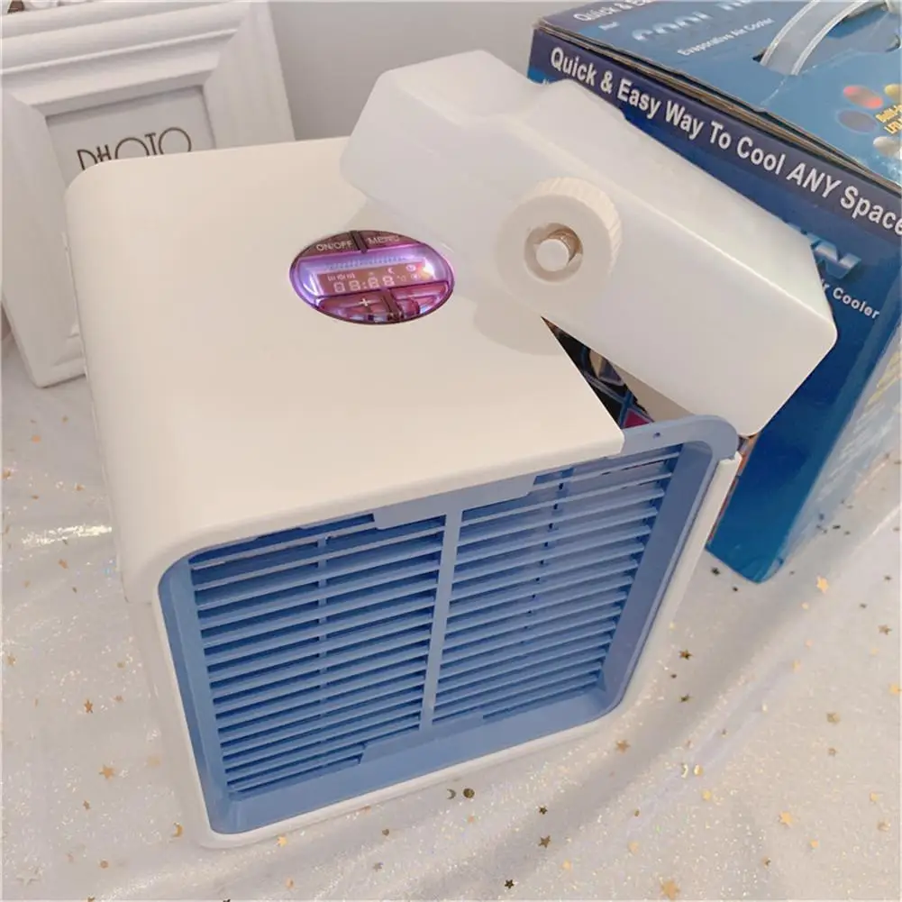 

Car Portable Mini Air Conditioner Cooling USB LCD Timing Cooler for Bedroom Cooler Fan
