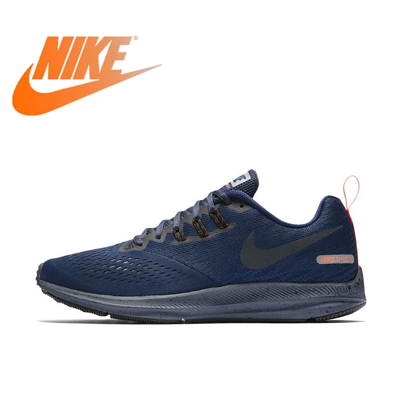 

Original Official NIKE Authentic NIKE ZOOM WINFLO 4 SHIELD Men's Running Shoes Breathable Sneakers Outdoor Athletic Comfortable