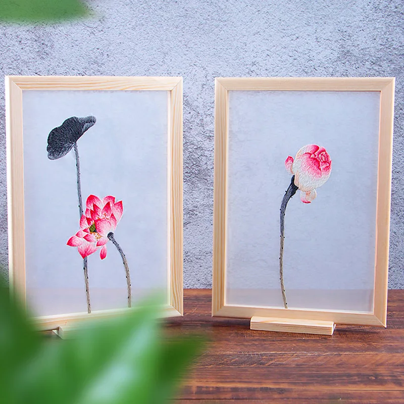 DIY Китайский Набор для вышивки с деревянной рамкой рукоделие вышивка крестиком