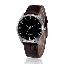 Irisshine #012 Роскошная брендовая Пара часы унисекс для мужчин и женщин в стиле ретро Дизайн кожаный ремешок аналоговые сплава кварцевые