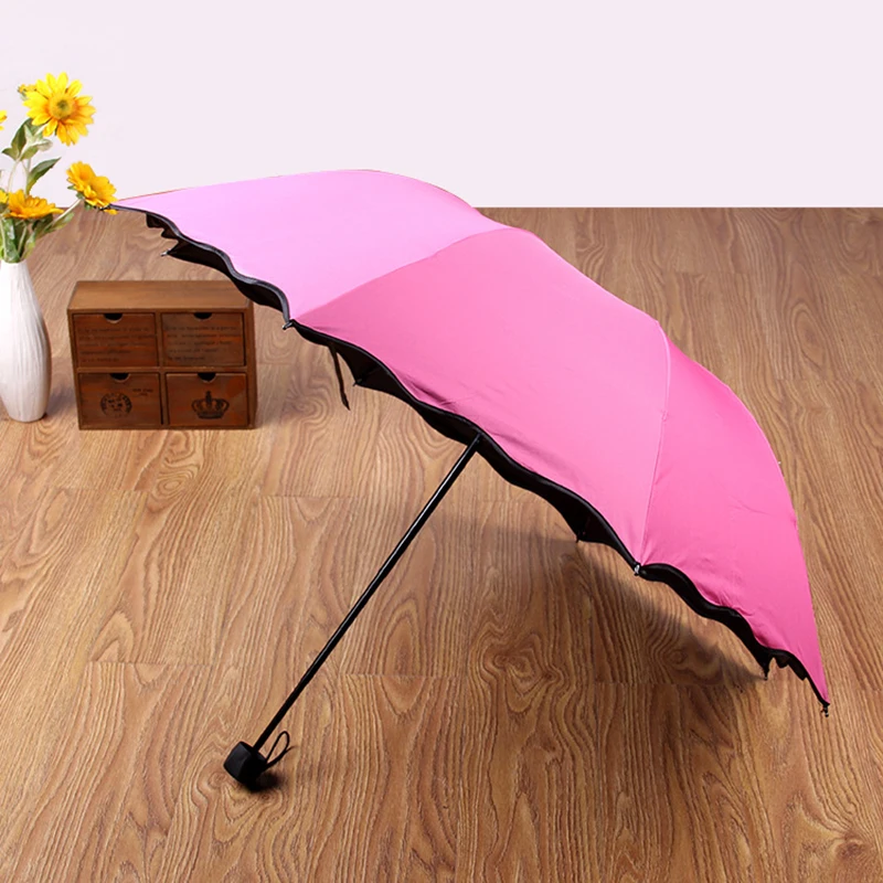 Складной детский зонт для мальчиков Солнцезащитный легкий УФ-зонтик, пляжный зонт для женщин и мужчин, зонты розовый красный фиолетовый