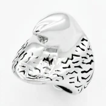 

FANSSTEEL Stainless steel jewelry SINGLE EAGLE OR DRAGON CLAW HORN RING FSR11W71