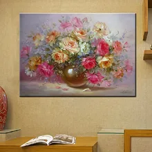 MOLEK DIY картина маслом по номерам комплект Красочные цветы Классическая акриловая живопись на холсте Современный домашний декор стены книги п