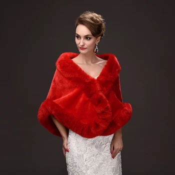 

2016 new winter wedding bride hair shawl luxury wedding dress wedding dress warm vest increase faux fur shawl