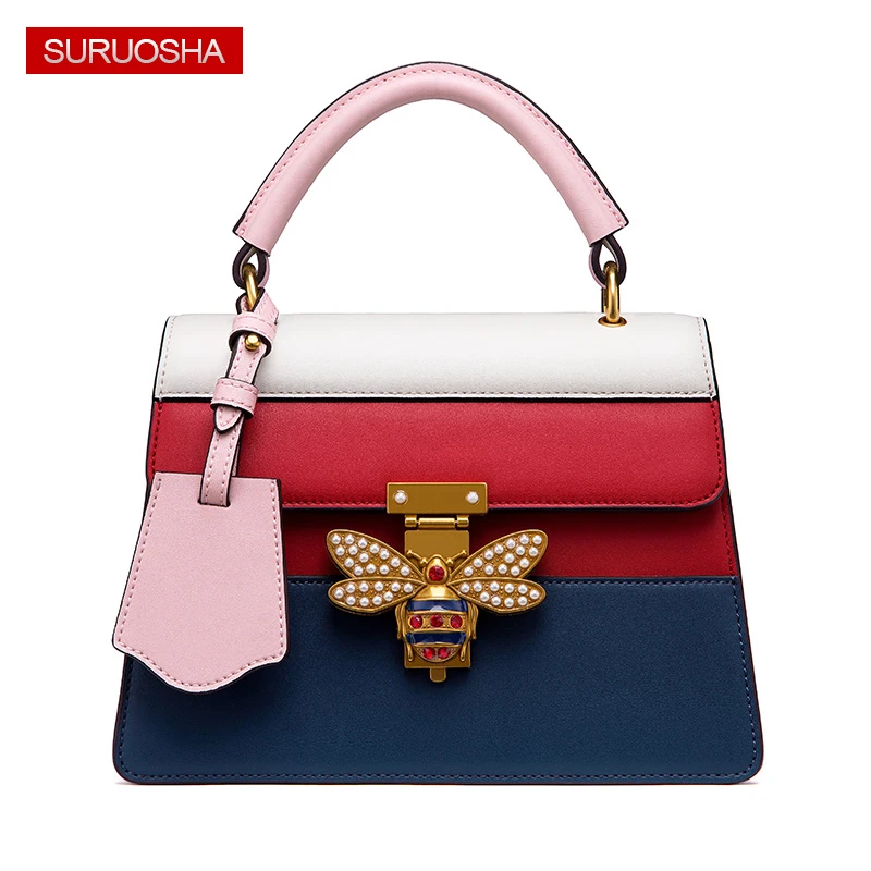 

Brand Women Handbag 2019 Leather Shoulder Crossbody Bags Fashion Bag Plaid Female Designer Luxury Brands Bag bolsa