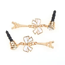 1 х Пылезащитная Заглушка с галстуком-бабочкой Эйфелева башня противопылевые наушники заглушка для всех 3,5 мм разъем для наушников смартфон