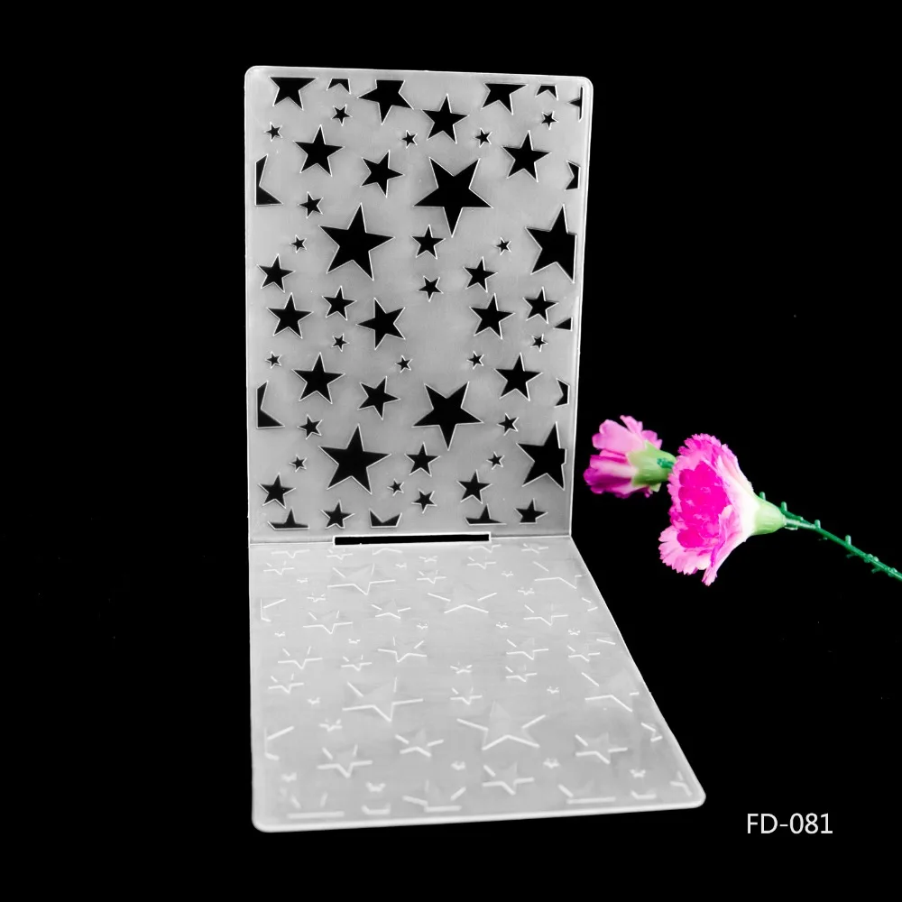 Новое поступление скрапбукинга звезды дизайн DIY бумага резки Скрапбукинг пластиковый с тиснением папка