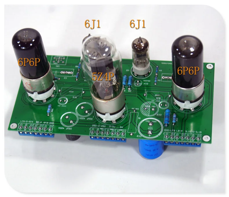 Плата усилителя мощности breeze audio 6J1/6AK5 push 6P6P/6V6 одноконтурная трубка 5Z4P силовой