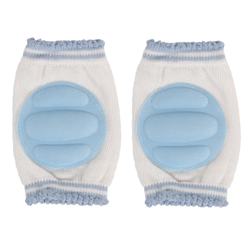 Модные Повседневное для маленьких наколенник безопасности сканирование локоть подушки Новорожденные малыши один размер для детей - Цвет: Синий