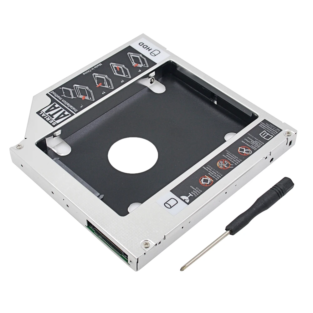 CHIPAL алюминиевый PATA IDE для SATA 2nd HDD Caddy 12,7 мм 2," SATA 3,0 чехол для SSD, HDD корпус для ноутбука CD/DVD-ROM Оптический отсек