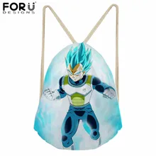 FORUDESIGNS Dragon Ball Z Аниме Рисунок первичный Мальчики Drawstring Сумки Повседневный детский школьный рюкзак ранец водонепроницаемый