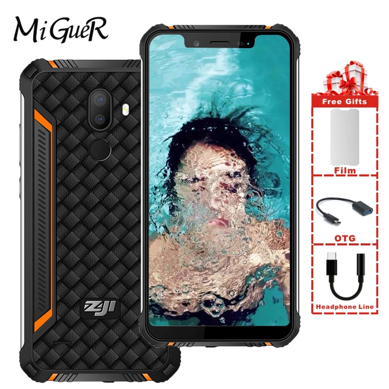 HOMTOM ZOJI Z33 IP68 Водонепроницаемый 5 85 &quotHD + 19:9 полный дисплей Android8.1 MTK6739 3 Гб RAM 32 ROM 4600