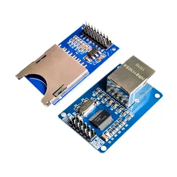 

ENC28J60 Ethernet LAN Network Module Schematic For 51 AVR LPC+SD Card Module Slot Socket Reader ARM MCU