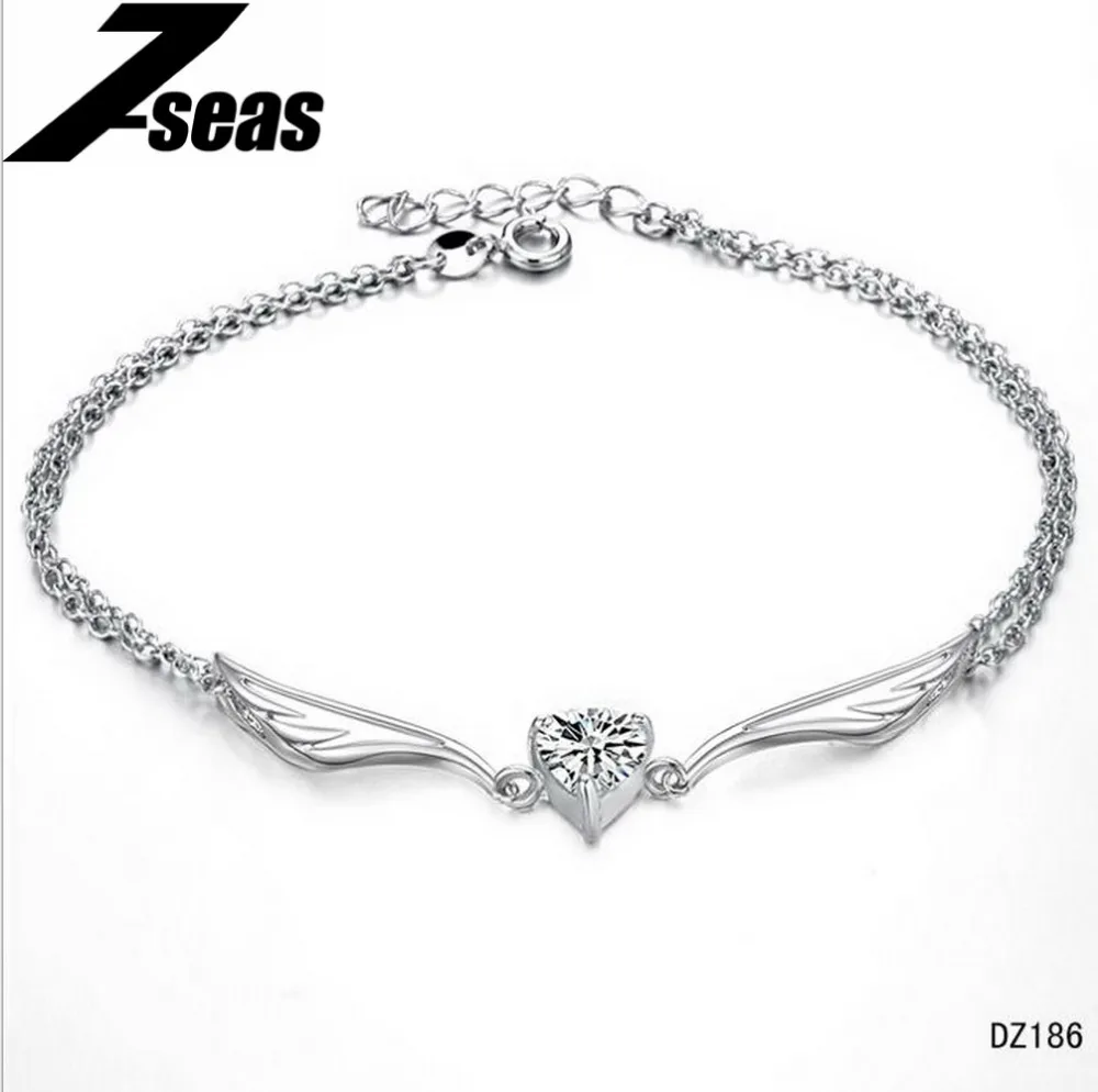 Buy 7SEAS Fashion White Gold Color Anklets Hot Sale