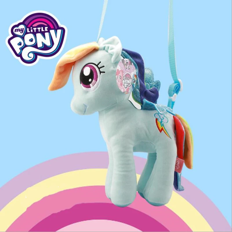 Рюкзак My little pony, 3D плюшевая игрушка, сумка через плечо для девочек, милый мультяшный кошелек, игрушки