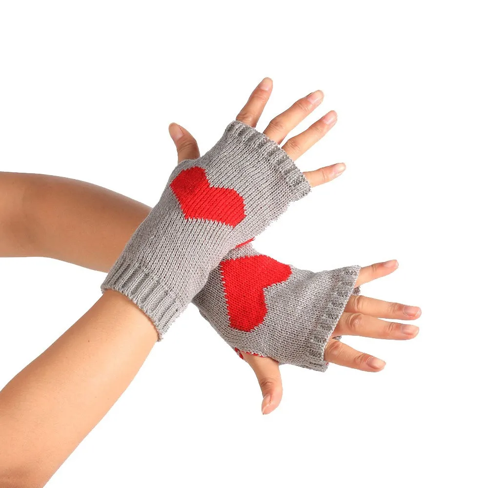 Зимние перчатки guantes наручные руки удерживающие тепло вязаные длинные без