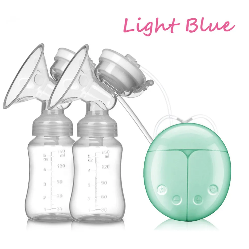 

Milk storage box Baby USB Double Intelligent Electric Breast Nipple Suction Pump Breastpump Kit PP & Silica gel Material 2018