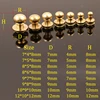 10pcs Solid brass  sam brown browne button screw back Round head ball post studs nail rivets leather craft accessory ► Photo 3/6