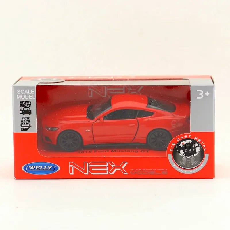Welly литая металлическая модель/Масштаб 1:36/2015 FORD MUSTANG GT Игрушечная машина/Сборная