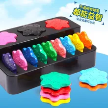 12 шт./кор. Снежинка для маникюра безопасности для малышей и детей постарше обучения картины DIY рисунок милые Карамельный Цвет карандаш ручки канцелярских товаров