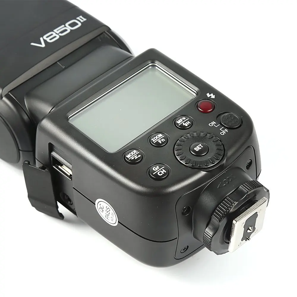 Вспышка для камеры Godox Ving V850II GN60 2,4G 1/8000s HSS Speedlight с литий-ионным аккумулятором емкостью 2000 мАч, время повторного использования-1,5 с