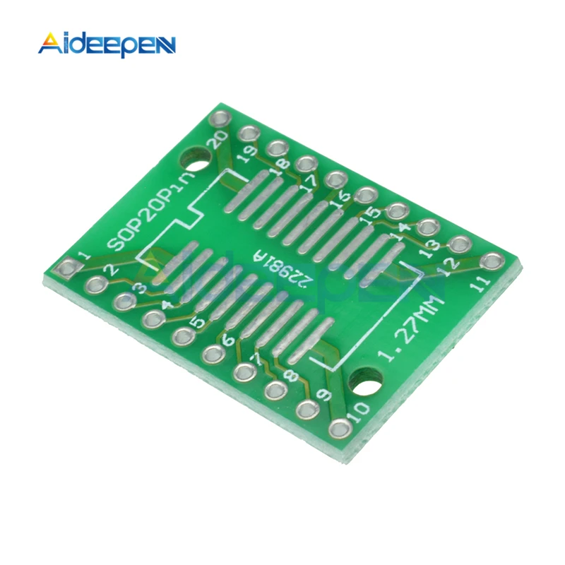 10 шт./лот SOP20 SSOP20 TSSOP20 для DIP20 кнопочный экран SMD для DIP20 IC Разъем для конвертера, адаптера плата Модуль гибкий кабель 0,65 мм 1,27 мм шаг