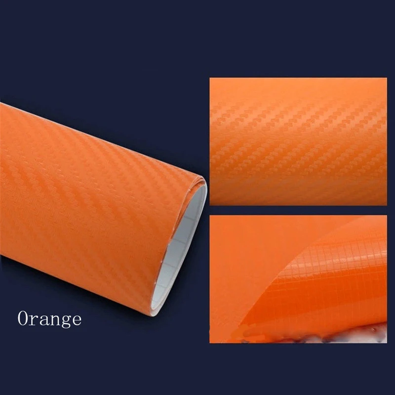 DIY 127*50cm 3D Waterproof Carbon Fiber Vinyl Car Wrap Sheet Roll Film Sticker Decal
