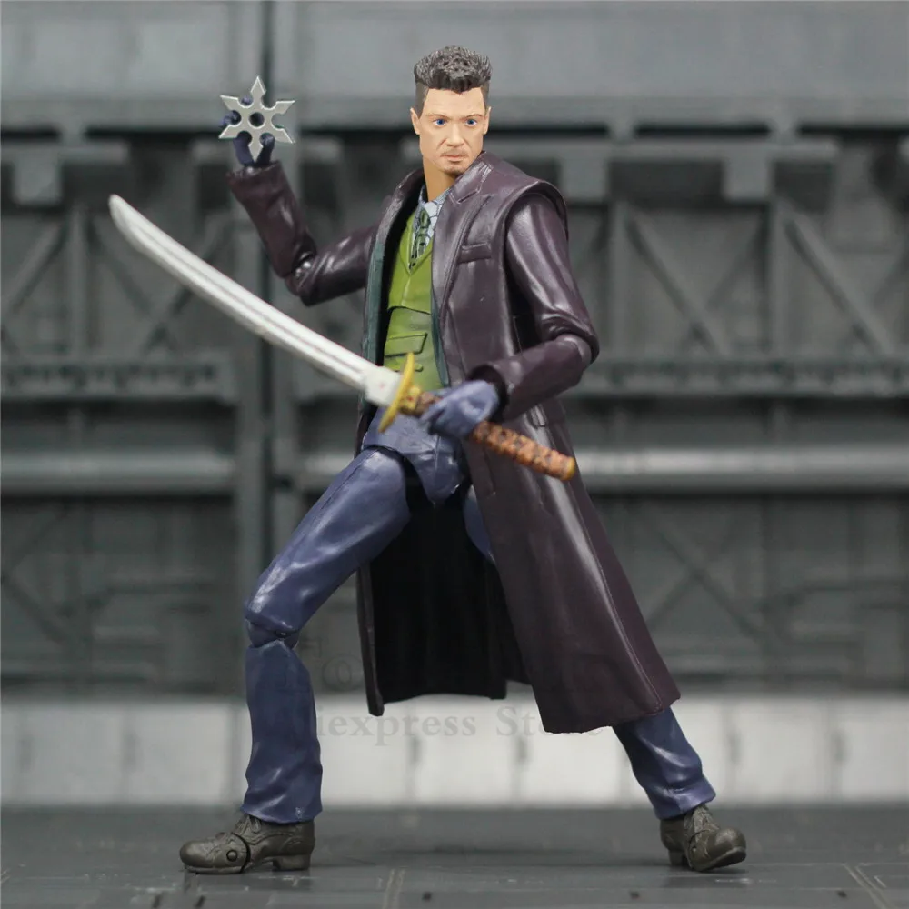 

Custom Marvel Avengers 4 Endgame Hawkeye 6" 15cm Action Figure Ronin Clinton Francis Barton Legends SHF Style Body Joints Toys