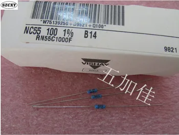 

100% New and original RN55C1000F 100R 100R 1% 1/4W VISHAY DALE High precision metal film resistor.
