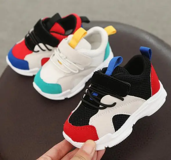 Boy casual shoes 2018 autumn new children's mesh anti slip soft ...