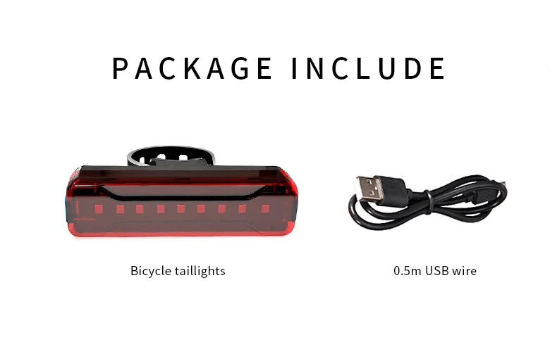 2600 мАч велосипедные фары велосипед Велоспорт водостойкий задний фонарь 9 светодиодный супер свет с USB перезаряжаемой безопасности ночной езды задний свет