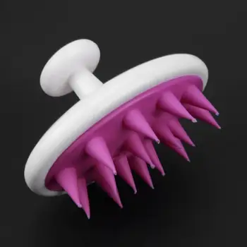 

Silicone Tips Hair Washing Brush Round Head Scalp Massage Hair Care Treatment Anti Hair Loss Comb Massager Hairbrush