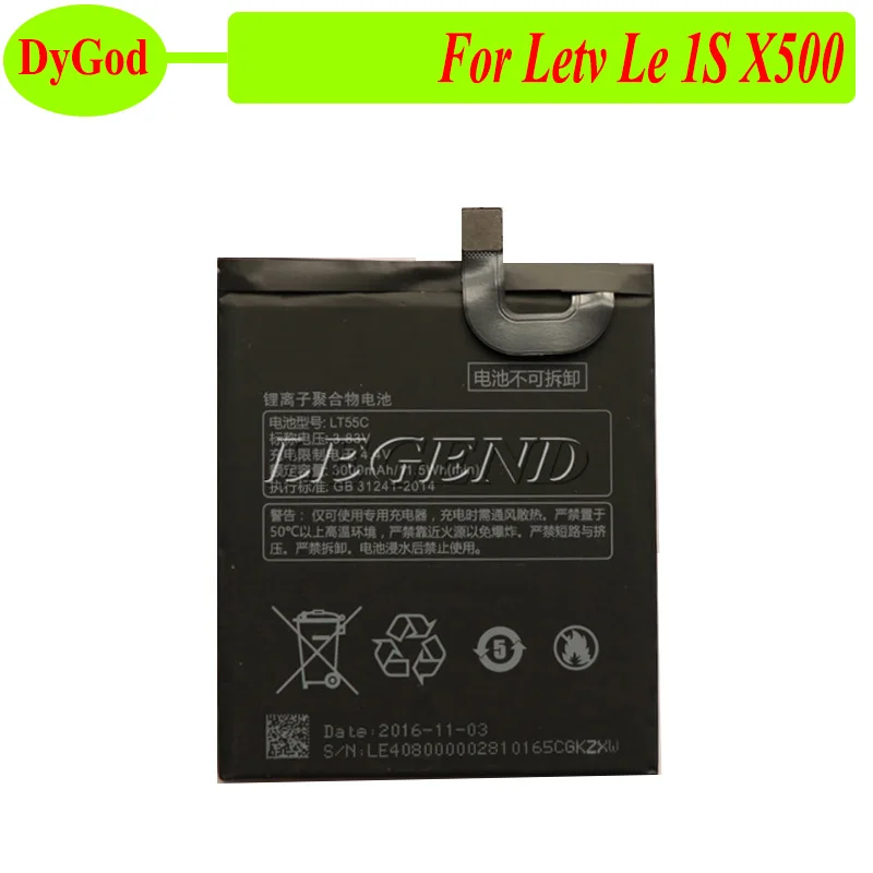 

For Letv Le 1S X500 Battery LT55C High Quality 3000mAh Batterie Bateria Accumulator AKKU