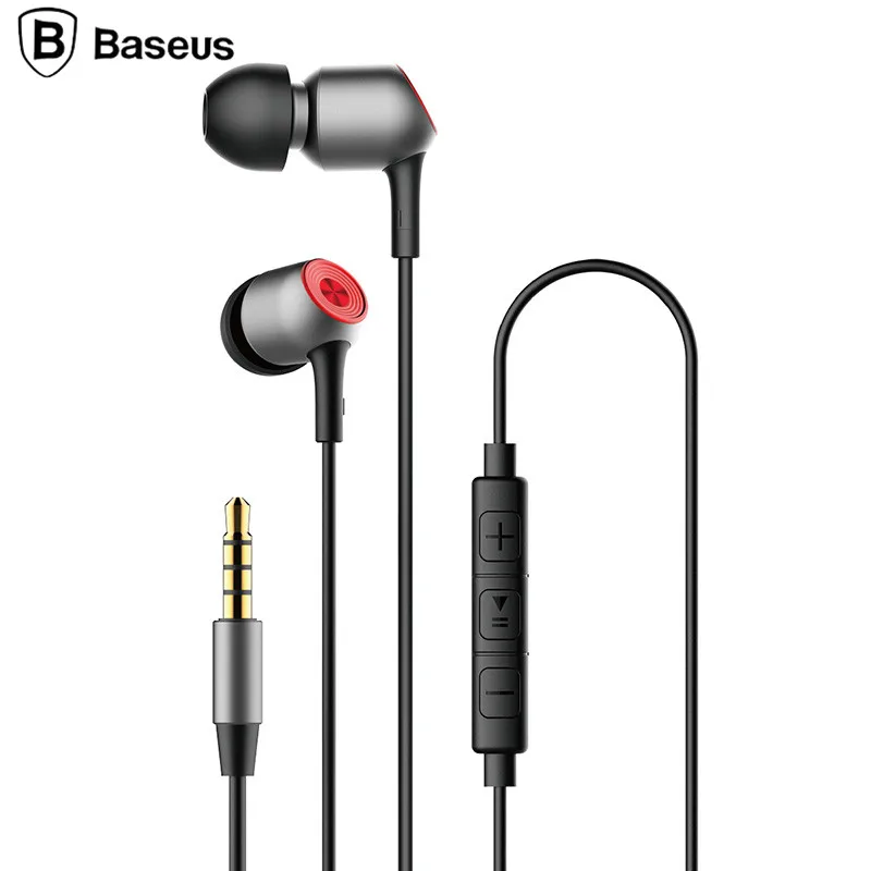 Baseus H02 In Ear Earphone Stereo Bass Ear Phones Headset With Mic
