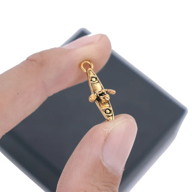 Charms for Bracelets and Necklaces Kayak Charm