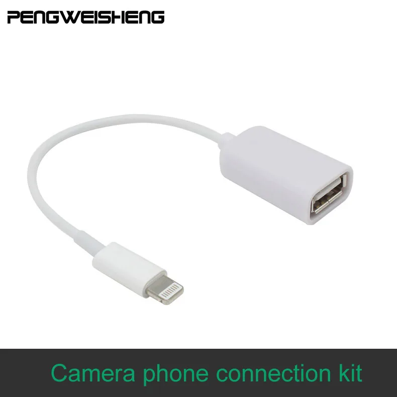 High quality Camera Connection Kit Dock Connector to USB OTG Adapter