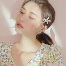 1 шт., Новое поступление, корейские модные женские элегантные заколки для волос с морскими звездами, женские летние пляжные заколки для волос, аксессуары