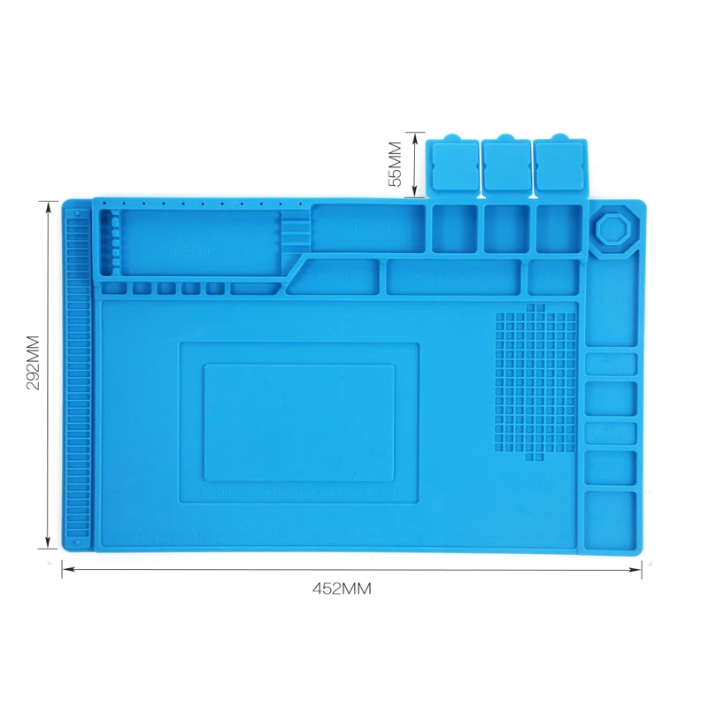 45x30 большой термостойкий силиконовый коврик настольная Магнитное Устройство Электронная печатная плата BGA Пайка Ремонт работы