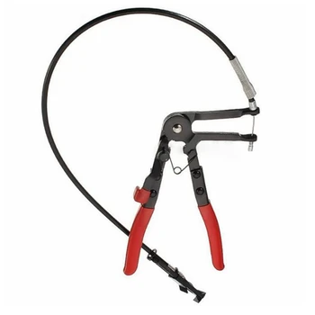 

Flexible Wire Long Reach Hose Clamp Plier Car Water Pipe Repairing Tool Metal Clamp, Plastic Self Tension Locking Mechanism