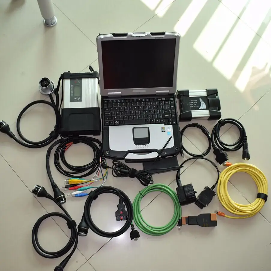  Mb star c5 sd conectar para BMW icom next con ordenador portátil 3in1 mb sd software 2019 icom a2 A