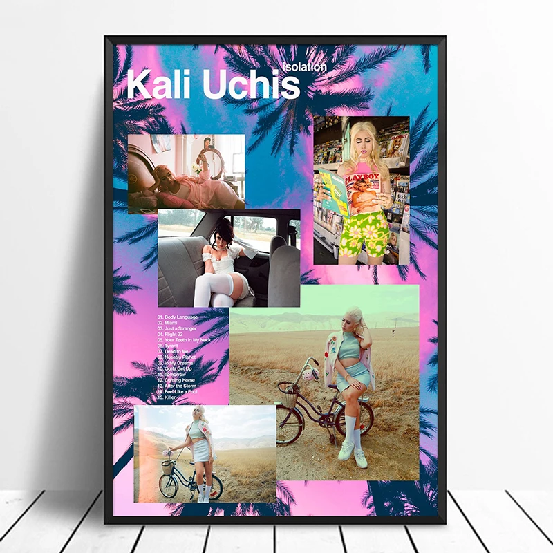 

Kali Uchis - Isolation Album Pop Music cover Music Star Poster Canvas Prints Wall Art For Living Room Home Decor