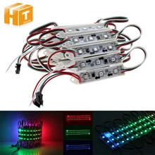 Светодиодный модуль WS2811 3 светодиодный s DC12V IP65 Водонепроницаемый 5050 RGB светодиодный пиксель Цифровой модули освещение 20 шт./лот